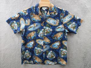 Vintage KoleKole Hawaiian Shirt Mens XL Island Woman Canoes Floral USA Made